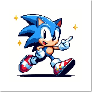 Pixel Sonic Retro Ni Posters and Art